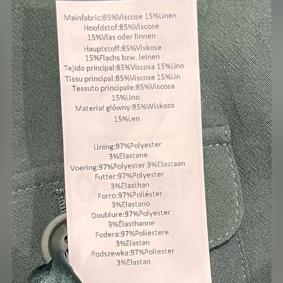 Collectif Poppy Gab Gaberdine Retro Green Cropped Button Up Top Jacket NWOT - Picture 6 of 6